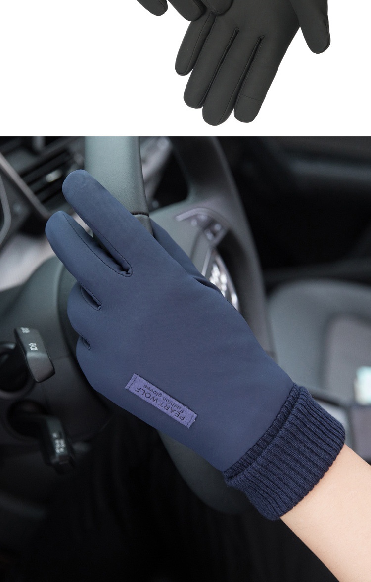 ragazzo Ragazzo Ragazzo Morbido Mezza età e Anziani All'aperto Per Uomo Inverno Corsa Ciclismo Touchscreen Guida Foderato in Pile Ispessito Genitore_voghion.com