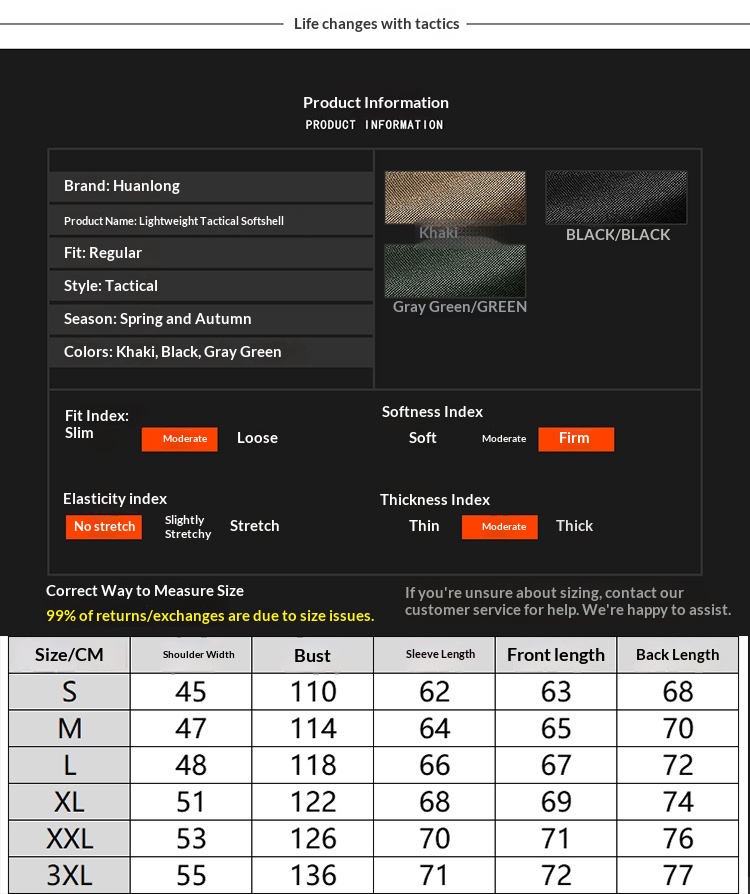 Veste softshell tactique légère pour homme, coupe-vent et imperméable, idéale pour les activités de plein air et les déplacements._voghion.com