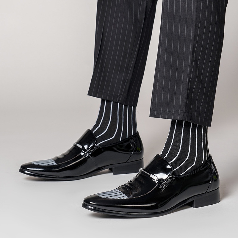 Scarpe da uomo in pelle stile Derby retrò britannico Voyage With Dragonfly Flying Patent, all'ingrosso 0763_voghion.com