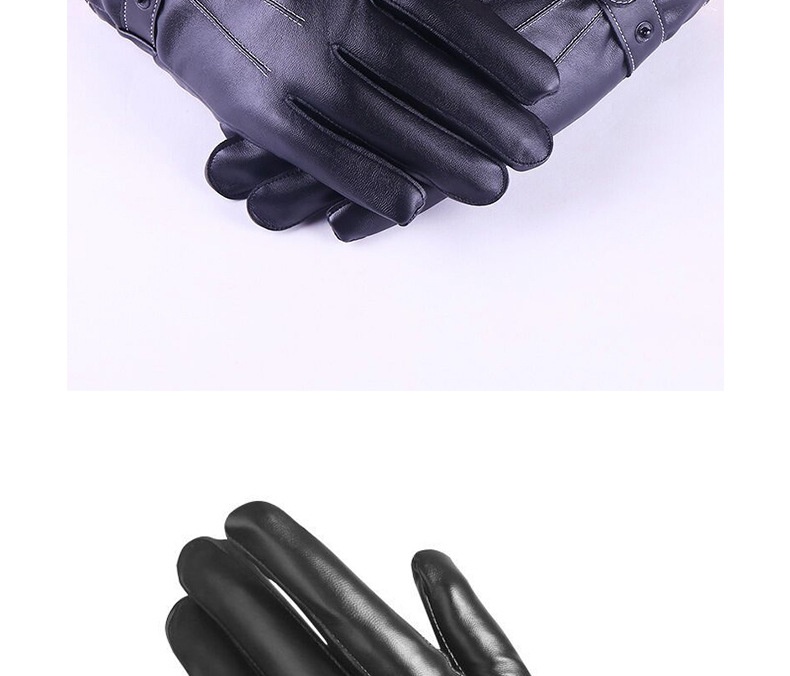 boy Boy Boy Autumn And Winter Men's Warm Windproof Cold-Resistant Fingerless Touchscreen Cycling Driving Outdoor Gloves_voghion.com