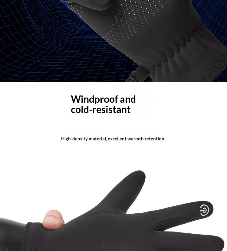 boy Boy Boy Autumn And Winter For Women, Sports Riding, Warm, Men's Windproof, Coldproof, Waterproof, Cycling, Driving, Non-slip,_voghion.com