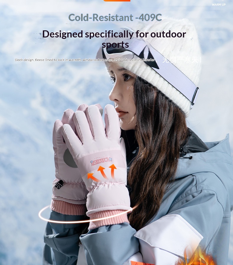 Guanti invernali da sci, spessi e caldi, per bici elettrica, moto, equitazione, antivento, antifreddo, antiscivolo, per uomo_voghion.com