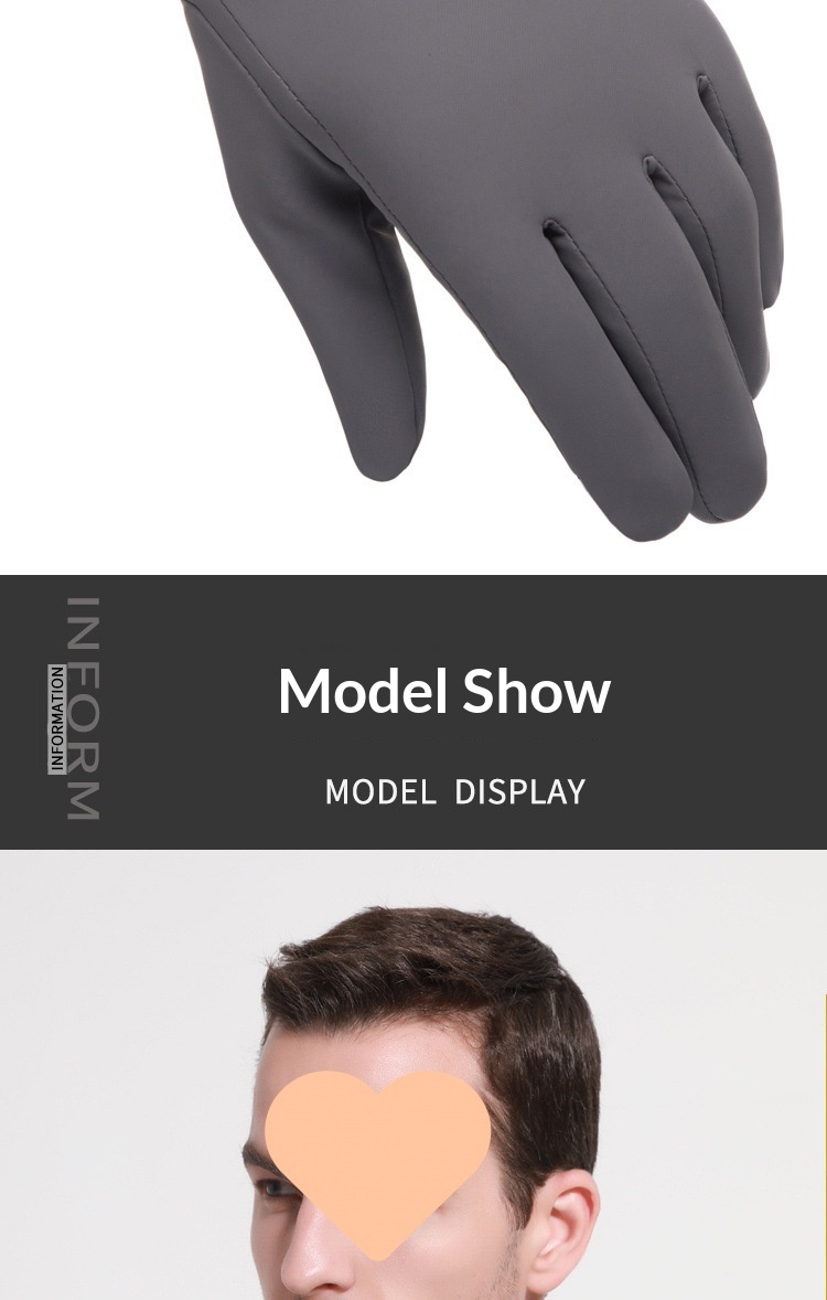 ragazzo Ragazzo Ragazzo Morbido Mezza età e Anziani All'aperto Per Uomo Inverno Corsa Ciclismo Touchscreen Guida Foderato in Pile Ispessito Genitore_voghion.com