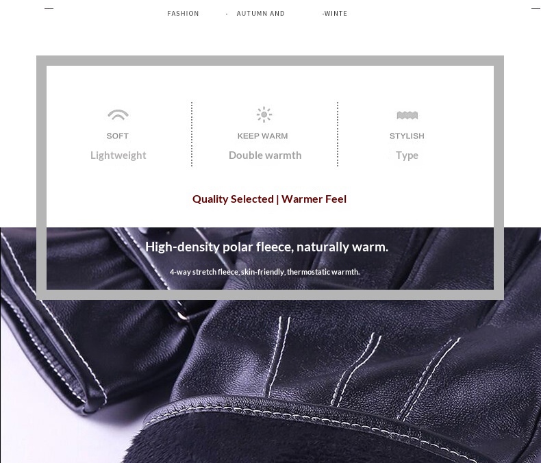 boy Boy Boy Autumn And Winter Men's Warm Windproof Cold-Resistant Fingerless Touchscreen Cycling Driving Outdoor Gloves_voghion.com