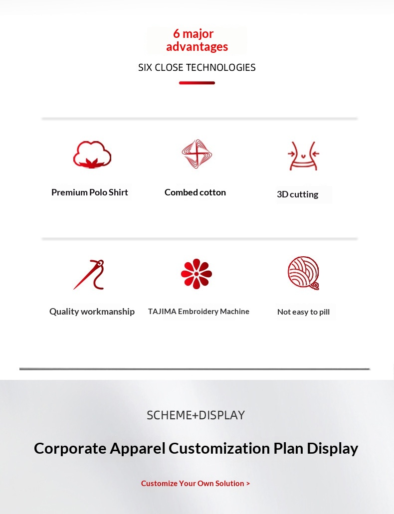 Polo personalizzata con colletto rovesciato a maniche lunghe per ragazzo, cultura aziendale, fai da te, abbigliamento da lavoro, pubblicità, maglietta_voghion.com