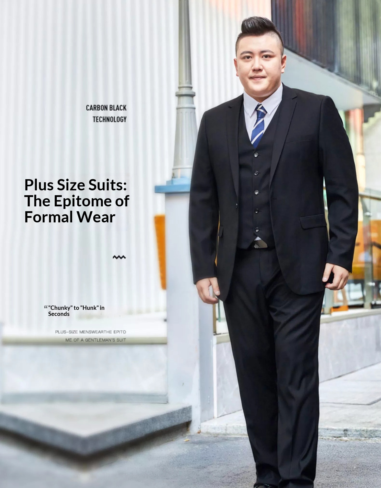 Vestito da sposo per uomo taglie forti, professionale, da lavoro, da cerimonia, da sposo, da sposo, vestibilità regolare e slim fit_voghion.com