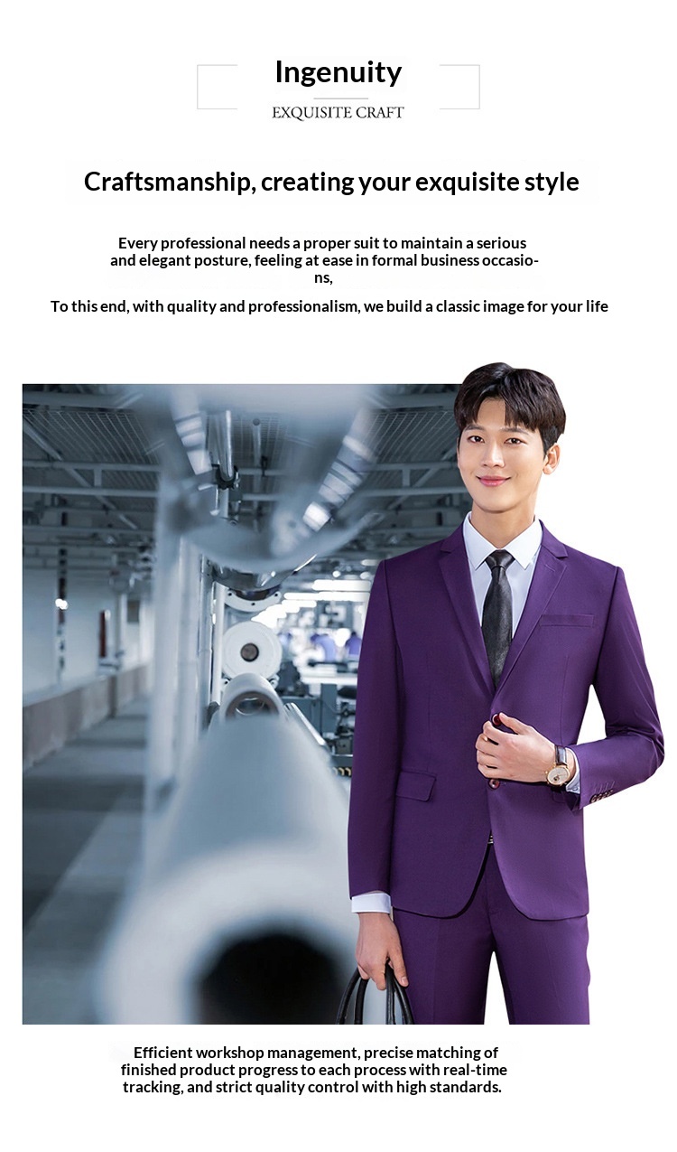 ragazzo Unisex Set Business Abbigliamento Formale Professionale Uomo Groomsman Suit Blu Reale Abbigliamento da Lavoro Slim Fit_voghion.com