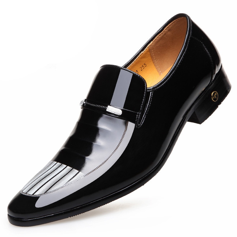 Scarpe da uomo in pelle stile Derby retrò britannico Voyage With Dragonfly Flying Patent, all'ingrosso 0763_voghion.com