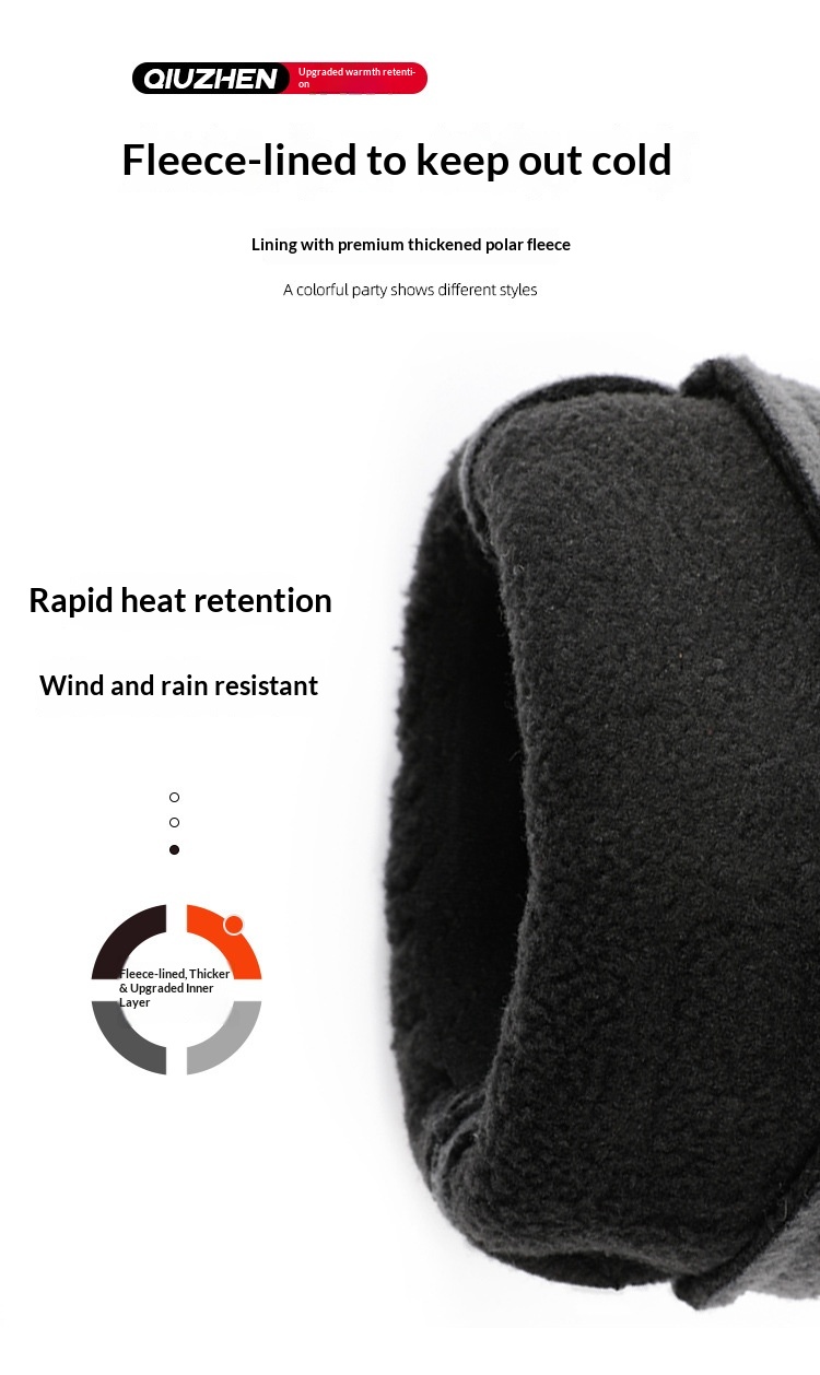 boy Boy Boy Winter Gloves Fleece Lined Thickened Non-Slip Touchscreen Sports Driving Outdoor Cycling Men's Windproof Warm_voghion.com