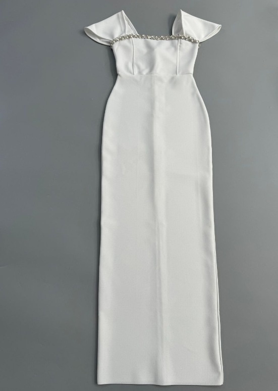 ChicShe ChicShe New Fashion Bandage Women's High-end Rhinestone Elegant Bodycon Dress European And American Cross-border_voghion.com