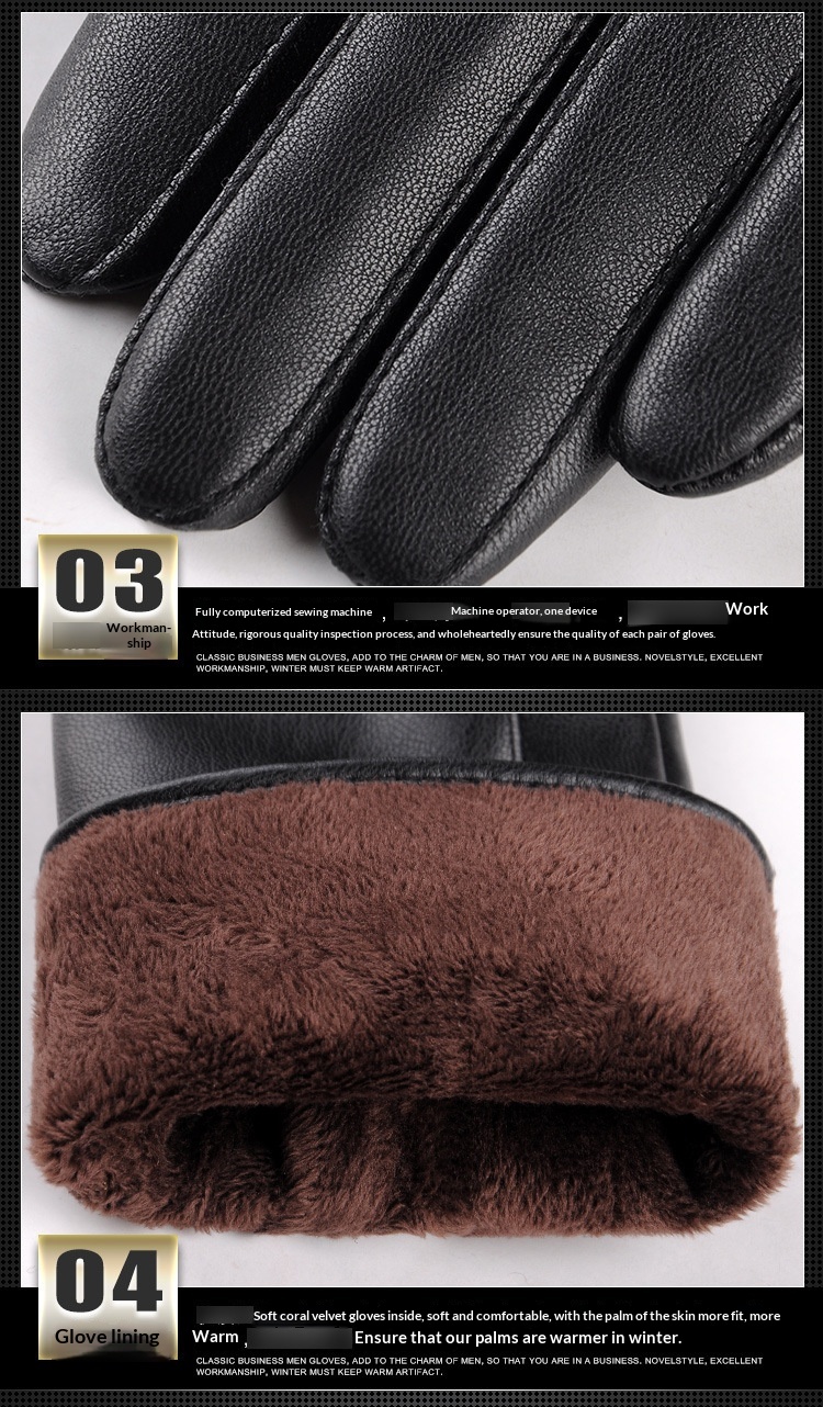 Guanti da equitazione impermeabili antivento spessi caldi all'aperto in pelle per uomo e donna, autunno inverno, all'ingrosso_voghion.com