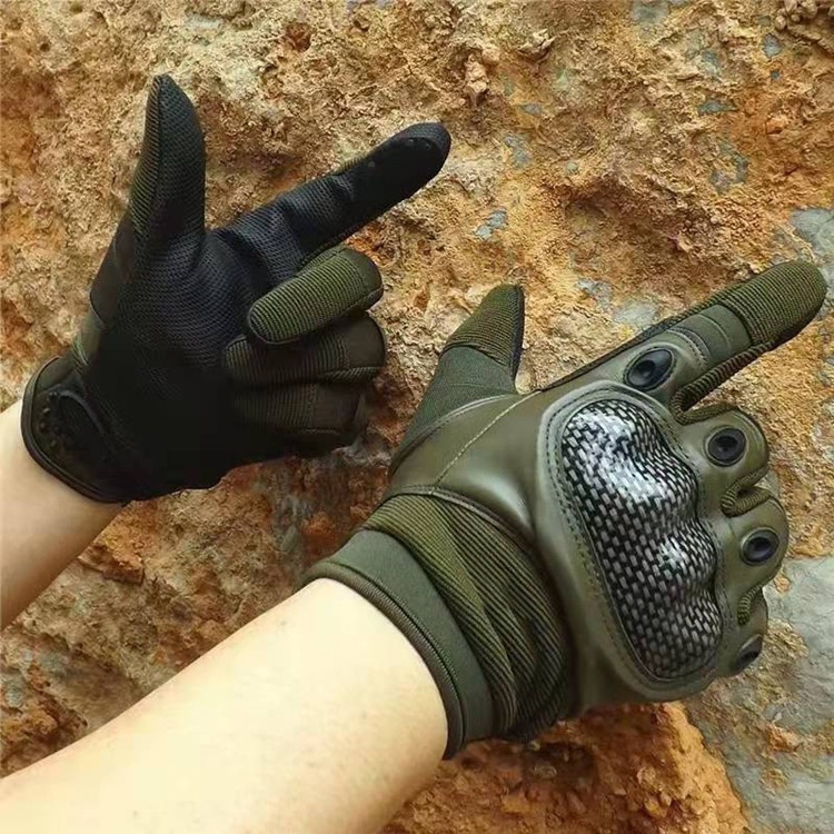 boy Boy Boy Cross-Border New Fitness Men's Outdoor Tactical Training Cycling Full Finger Warmth Anti-Cut PU Gloves Foreign Trade_voghion.com