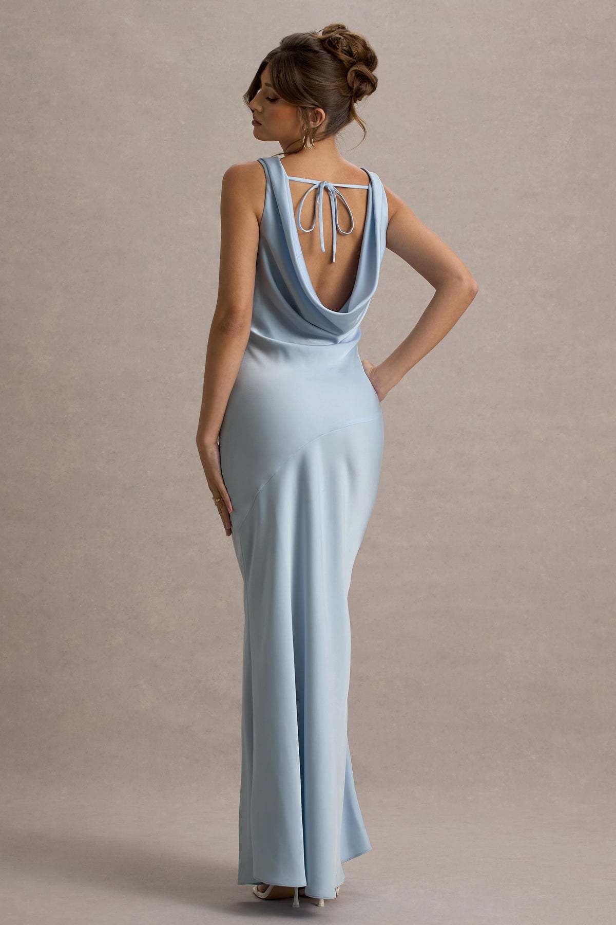 ChicShe ChicShe 2025 European And American Cross-Border New Elegant High-End Satin Slim Fit Bodycon Mermaid Backless Sexy Dress Gown_voghion.com