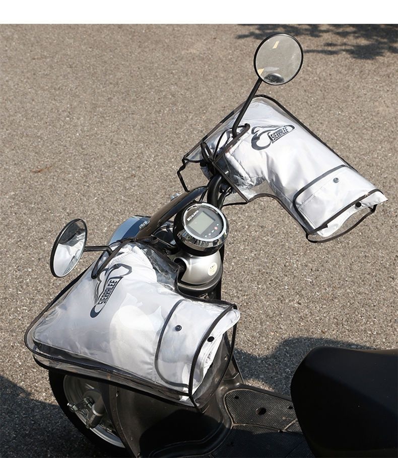 Housses de guidon épaisses, chaudes, imperméables au froid, au vent et à la pluie pour motos et scooters électriques, pour femmes et hommes, en hiver._voghion.com