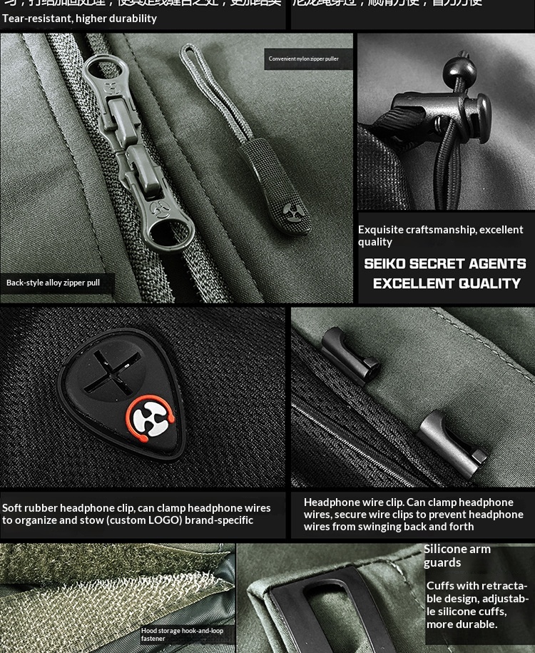 Veste softshell tactique légère pour homme, coupe-vent et imperméable, idéale pour les activités de plein air et les déplacements._voghion.com