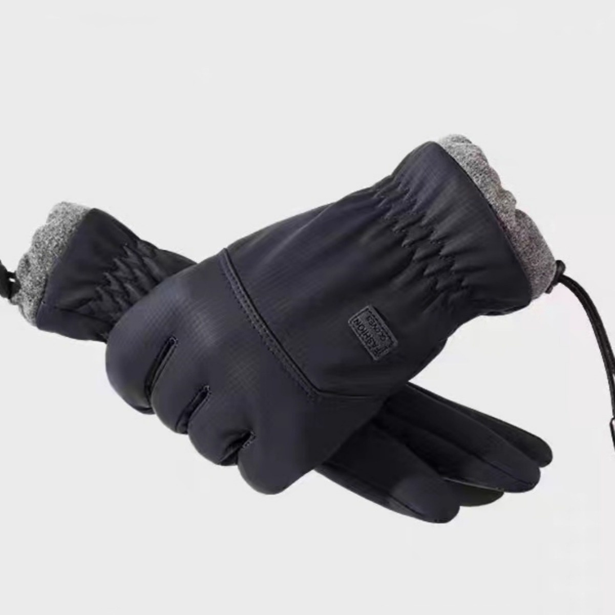 boy Boy Boy Winter Men Women, Warm Cotton For Delivery Riders, Windproof Waterproof Motorcycle Gloves, Ski Gloves With Fleece Lining_voghion.com