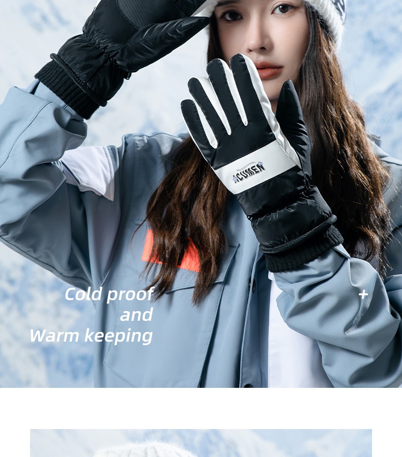 Guanti invernali da sci, spessi e caldi, per bici elettrica, moto, equitazione, antivento, antifreddo, antiscivolo, per uomo_voghion.com