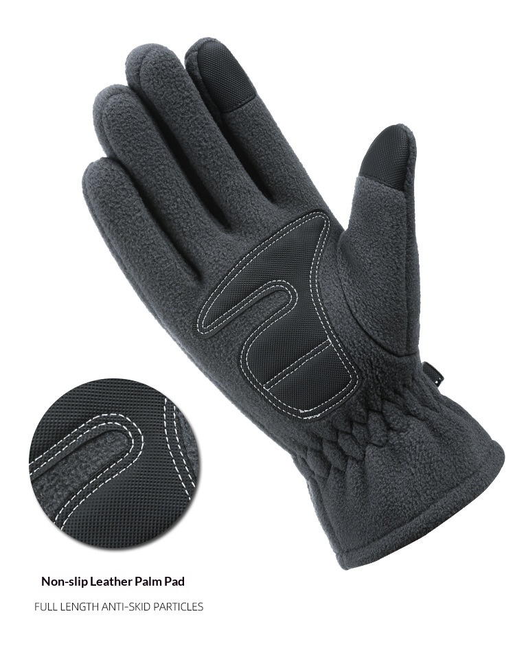 boy Boy Boy Winter Gloves Fleece Lined Thickened Non-Slip Touchscreen Sports Driving Outdoor Cycling Men's Windproof Warm_voghion.com