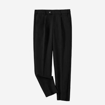 Jongens Heren Slim Fit Set Koreaanse Stijl Blazer Bruidegom Trouwpak Zakelijk Formeel Casual Nine-Tenths Broek_voghion.com