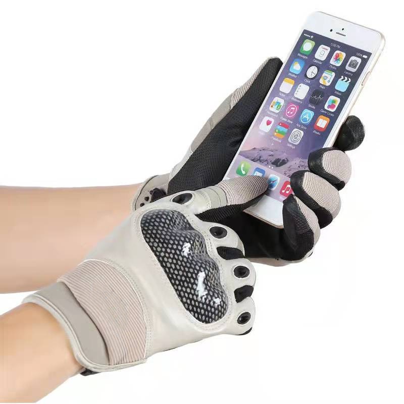 boy Boy Boy Cross-Border New Fitness Men's Outdoor Tactical Training Cycling Full Finger Warmth Anti-Cut PU Gloves Foreign Trade_voghion.com