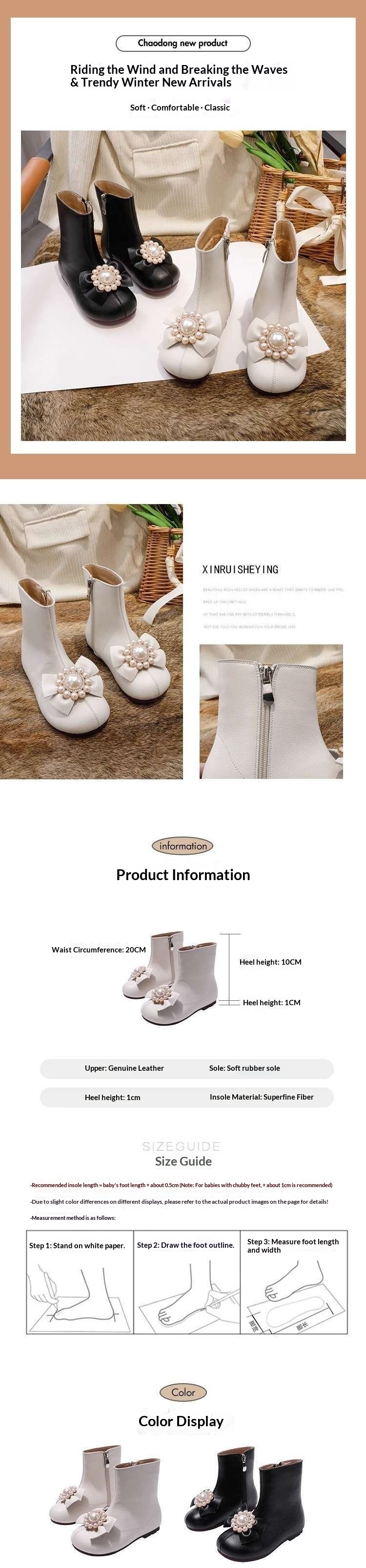 ShoeGlobe ShoeGlobe Girls' 2025 Autunno Nuovo Bambini Martin Per Ragazze Eleganti Bambini Grandi Stivali Stile Principessa_voghion.com