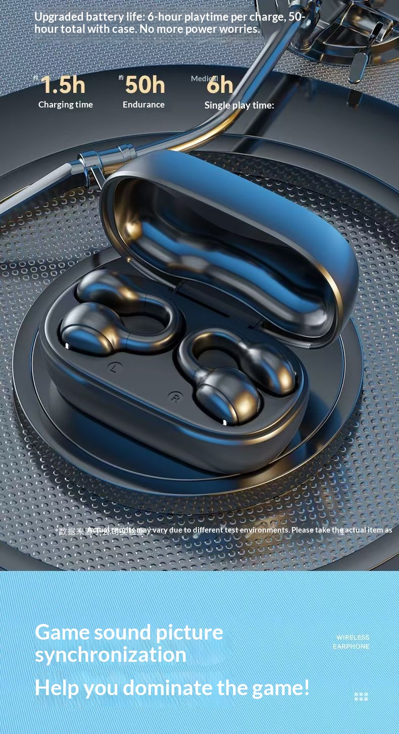 Écouteurs intra-auriculaires Bluetooth haut de gamme NeoGear, sans fil, à clip, haute qualité sonore, longue autonomie, réduction de bruit intelligente_voghion.com