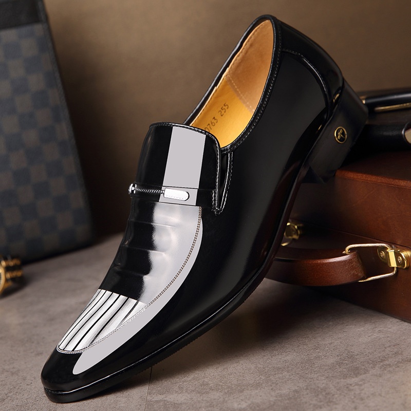 Scarpe da uomo in pelle stile Derby retrò britannico Voyage With Dragonfly Flying Patent, all'ingrosso 0763_voghion.com