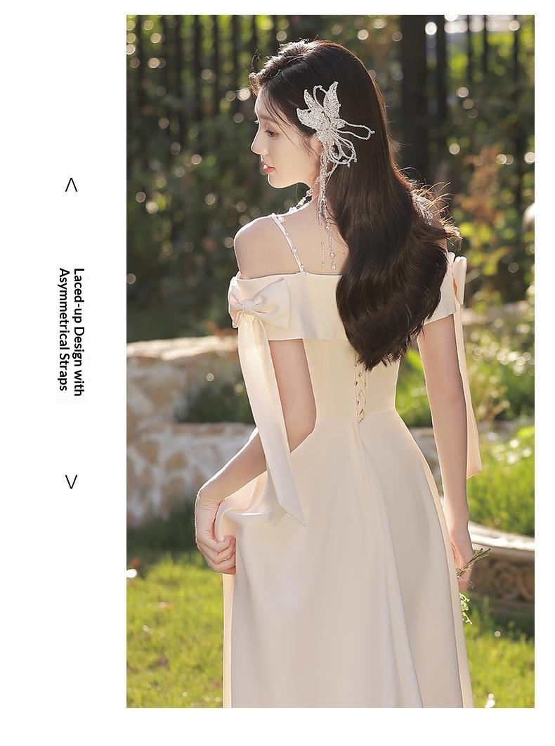 ChicShe ChicShe 2025 New Style Female Best Friend Fairy Slim Champagne Color Sister Bridesmaid Group Dress High-end Summer_voghion.com