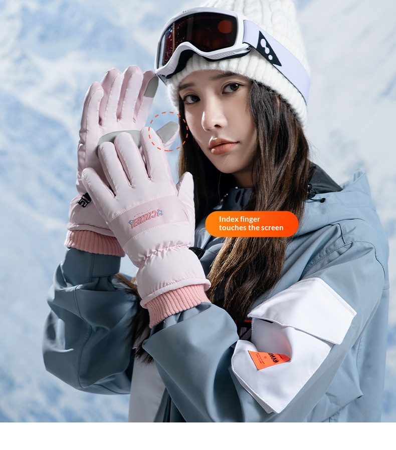 Guanti invernali da sci, spessi e caldi, per bici elettrica, moto, equitazione, antivento, antifreddo, antiscivolo, per uomo_voghion.com