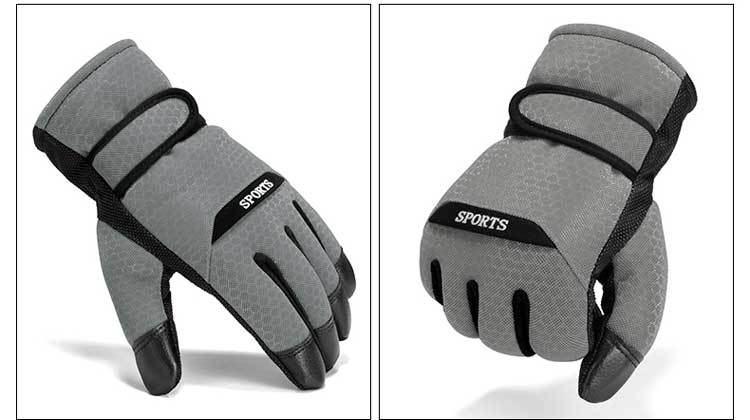 boy Boy Boy Electric Motorcycle Cotton Gloves Men Thickened Windproof Winter Anti-Slip Warm Waterproof Outdoor Riding Fleece-Lined_voghion.com