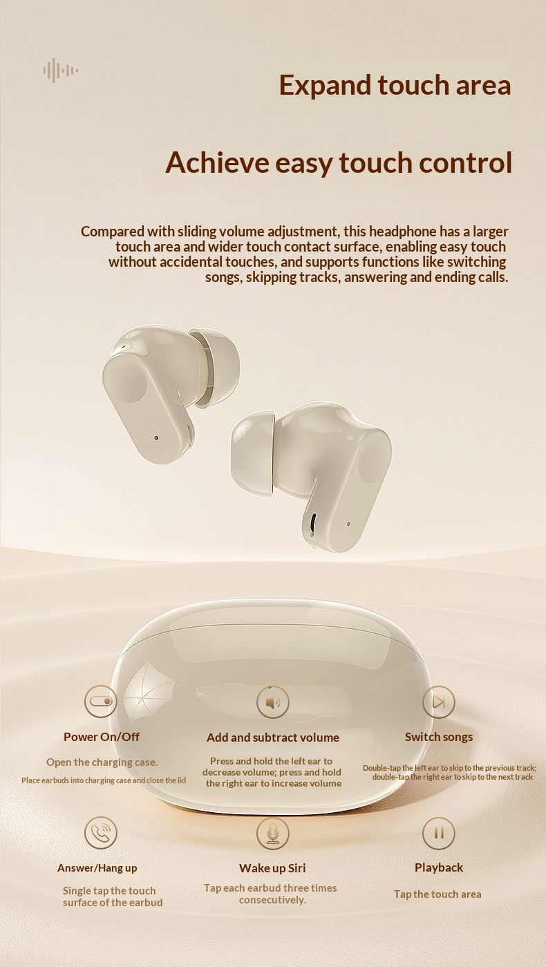 Écouteurs Bluetooth NeoGear Q1 sans fil intra-auriculaires 2025 : réduction de bruit, son haute qualité, longue autonomie, idéaux pour le sport._voghion.com