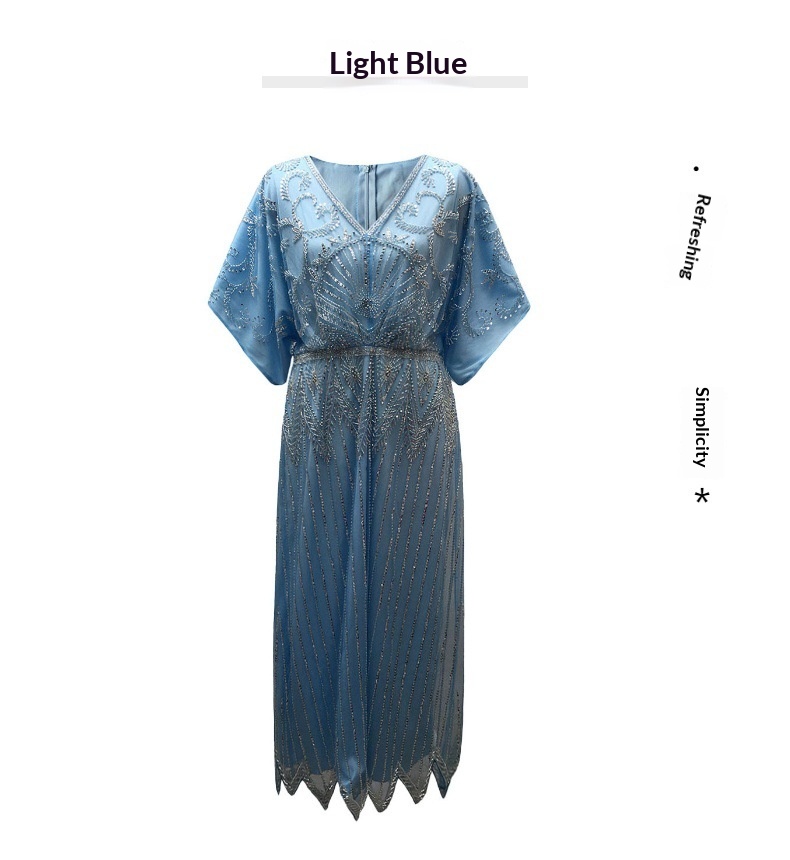 ChicShe ChicShe Middle East Cross-Border Sequin High-End Banquet Long Dubai Luxurious Beaded Robe Dress Arabia_voghion.com