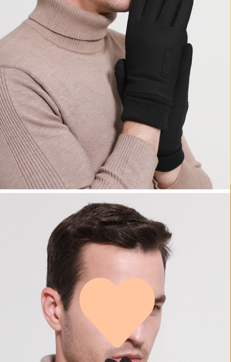 ragazzo Ragazzo Ragazzo Morbido Mezza età e Anziani All'aperto Per Uomo Inverno Corsa Ciclismo Touchscreen Guida Foderato in Pile Ispessito Genitore_voghion.com