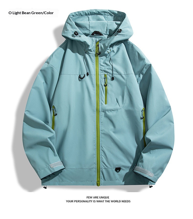 Outdoor-Wanderjacke für Jungen im Bergstil, Frühlingsjacke mit Kapuze für Herren_voghion.com