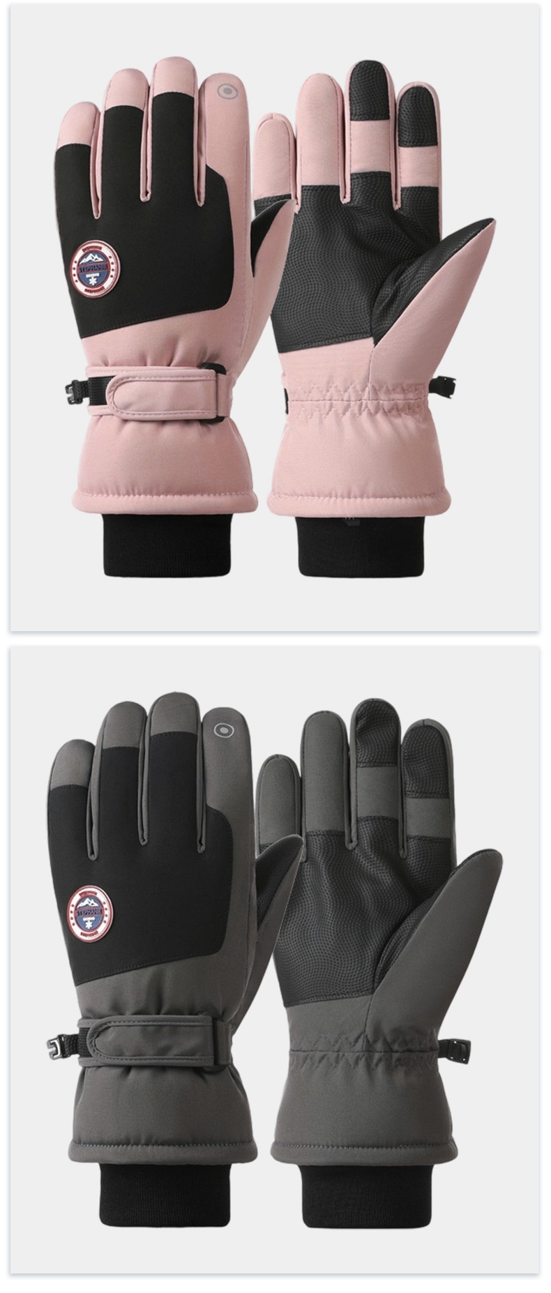 boy Boy Boy Cotton Touch Screen Men Winter Warm Women Riding Thickened Fleece Windproof Outdoor Motorcycle Ski Gloves_voghion.com
