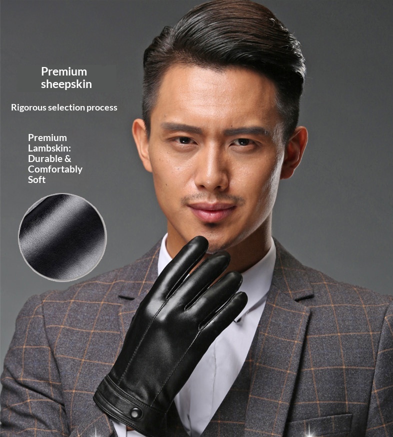 boy Boy Boy WARMEN Autumn Winter New Genuine Leather Men's Fleece Lined Thickened European And American Fashion Sheepskin_voghion.com