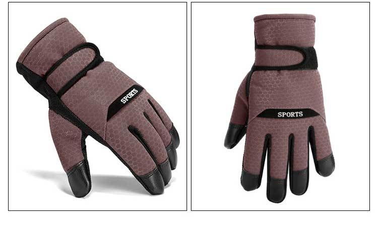boy Boy Boy Electric Motorcycle Cotton Gloves Men Thickened Windproof Winter Anti-Slip Warm Waterproof Outdoor Riding Fleece-Lined_voghion.com