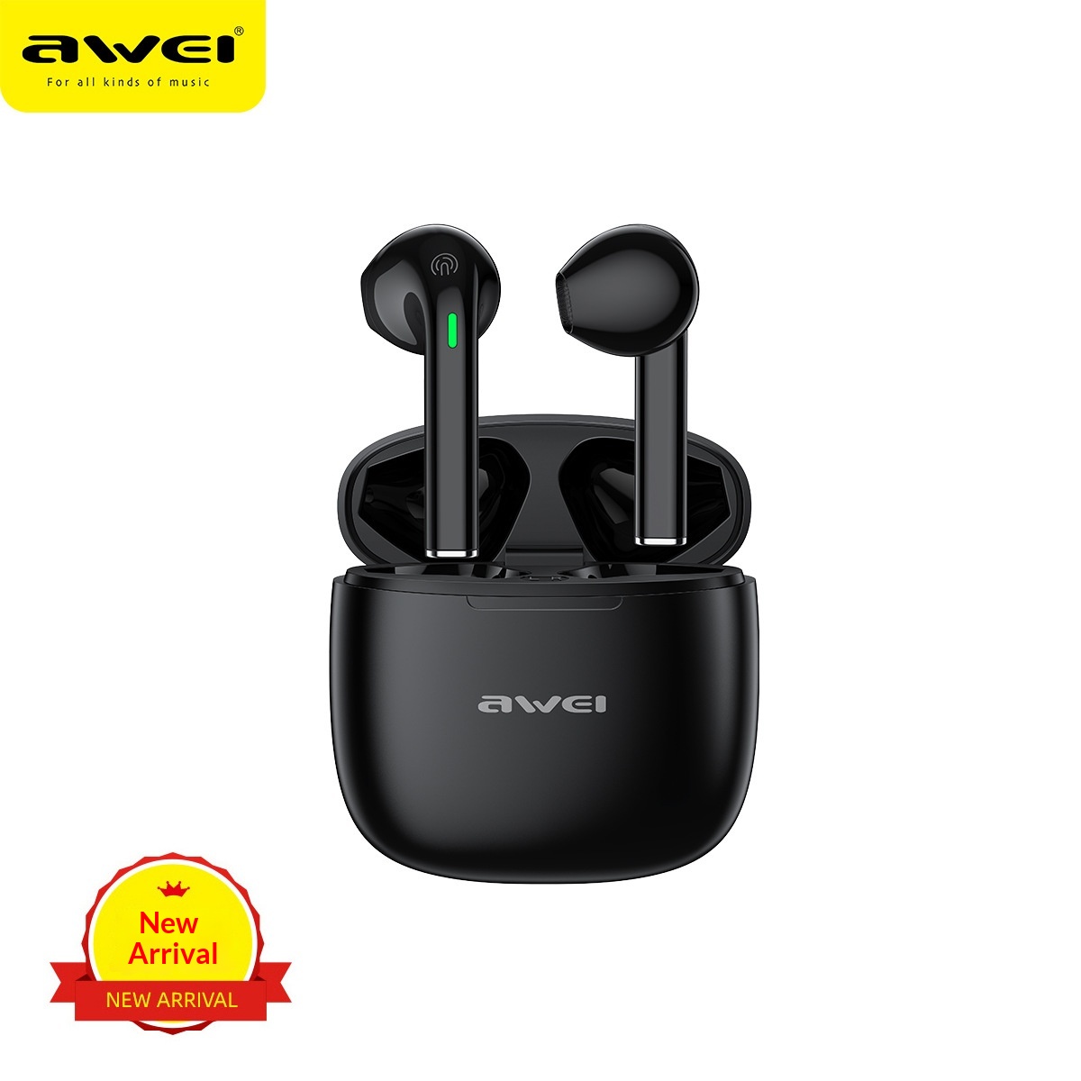 NeoGear NeoGear AWEI TWS Semi-In-Ear HiFi Sound Quality 5.3 Noise Cancelling Sports Bluetooth Earbuds_voghion.com