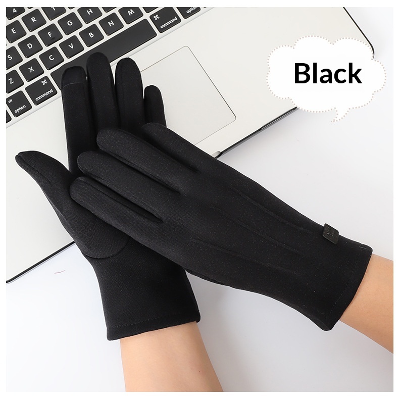 Gants chauds pour homme et femme, conçus pour le cyclisme, la conduite et les sports de plein air en polaire pour l'automne et l'hiver, compatibles avec les écrans tactiles._voghion.com