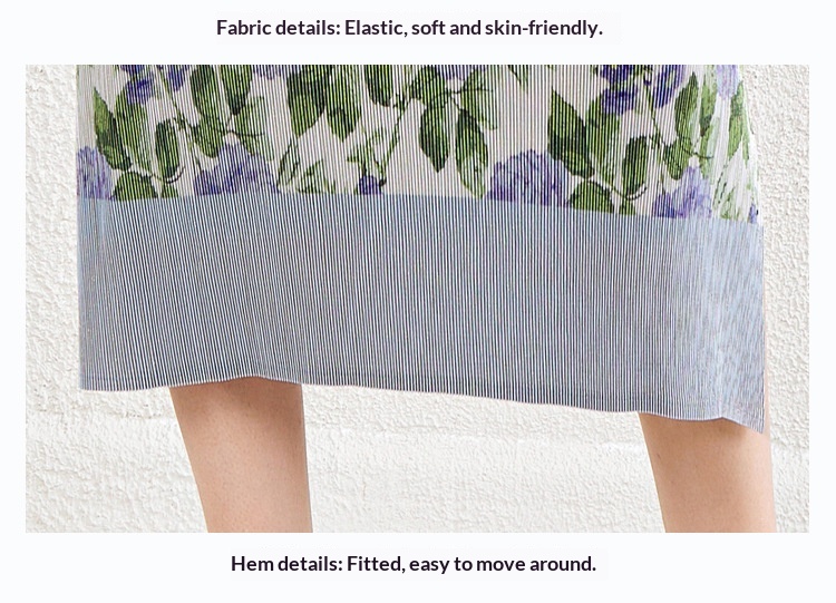 ChicShe ChicShe Chinese Style Pleated Printed Qipao For Women Summer New High-end Short Sleeve Waist-cinching Bodycon Long Dress_voghion.com