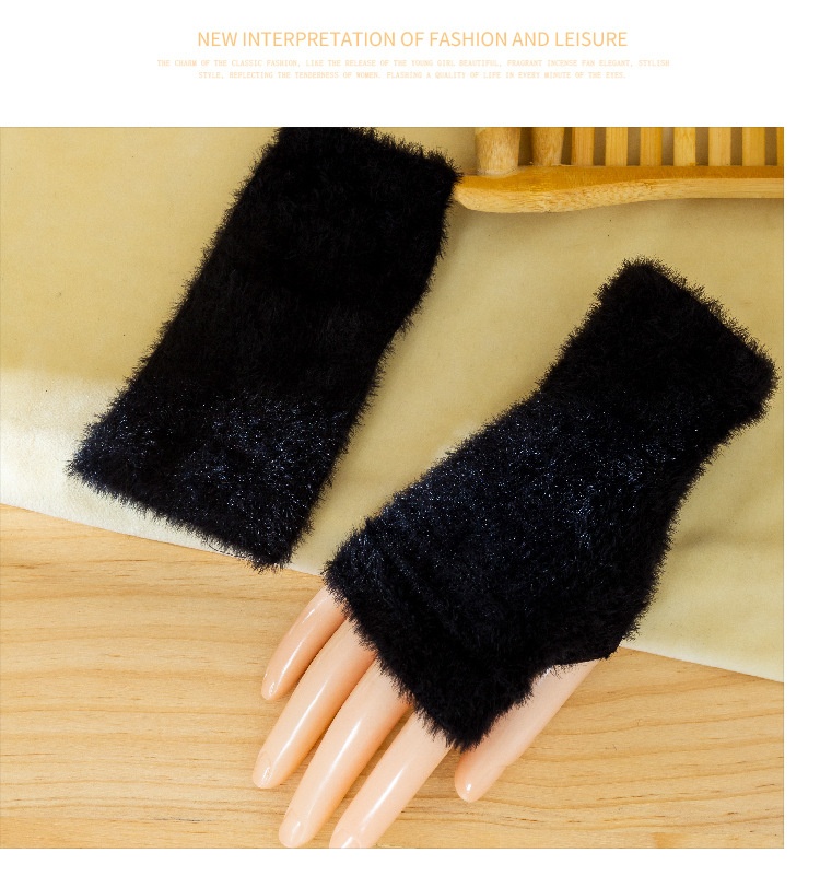 boy Boy Boy Finger Gloves For Women, Autumn And Winter Warm Harajuku Style, Men's Student Couple Fingerless Half Gloves, Ins Trend_voghion.com