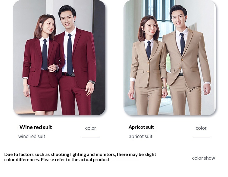 boy Men's Black Jacket Slim Fit Office Professional Suit Set For Men Government Enterprise Workwear Manufacturer_voghion.com