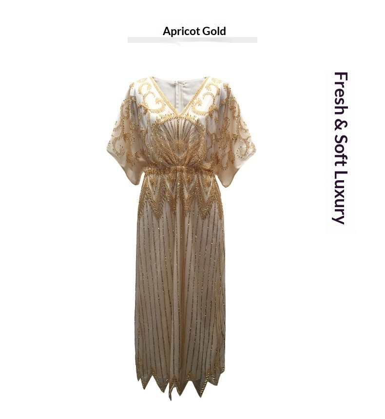 ChicShe ChicShe Middle East Cross-Border Sequin High-End Banquet Long Dubai Luxurious Beaded Robe Dress Arabia_voghion.com