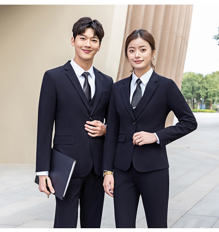 Boy Business Zwart Jasje Heren Commuter Slim Fit Professioneel Formeel Damespak Driedelige Set Groothandel_voghion.com