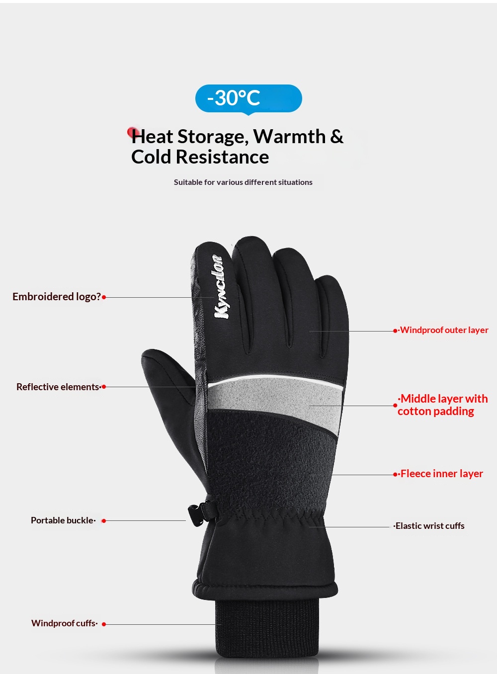 boy Boy Boy Winter Outdoor Cycling Skiing Sports Warm Gloves For Men And Women, Touchscreen Compatible, Fleece-lined, Thickened,_voghion.com