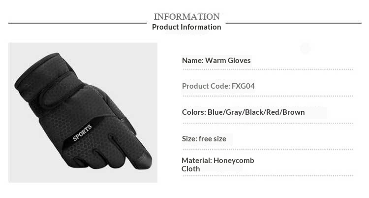boy Boy Boy Electric Motorcycle Cotton Gloves Men Thickened Windproof Winter Anti-Slip Warm Waterproof Outdoor Riding Fleece-Lined_voghion.com
