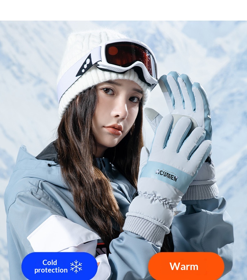 Guanti invernali da sci, spessi e caldi, per bici elettrica, moto, equitazione, antivento, antifreddo, antiscivolo, per uomo_voghion.com