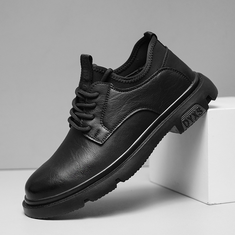 Voyage Herren-Lederschuhe mit weicher Sohle, Business Casual, formelle Schuhe für Hochzeiten, Bräutigam-Derbyschuhe mit breiter Zehenpartie, große Größen 46, 47, 48, Schwarz_voghion.com