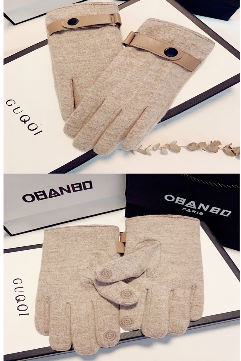 Guanti invernali da uomo, stile coreano, foderati, spessi, autunnali, da equitazione, da guida, antifreddo, caldi, touchscreen, elastici_voghion.com