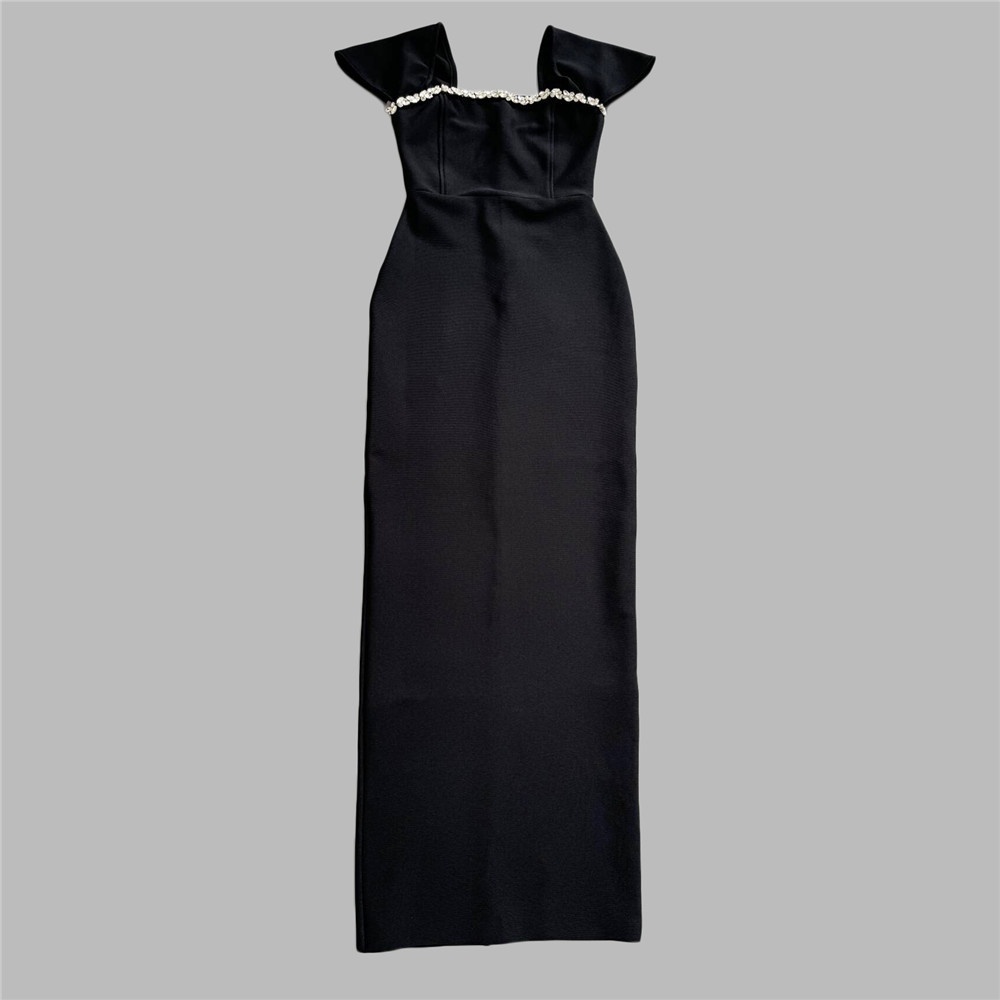 ChicShe ChicShe New Fashion Bandage Women's High-end Rhinestone Elegant Bodycon Dress European And American Cross-border_voghion.com